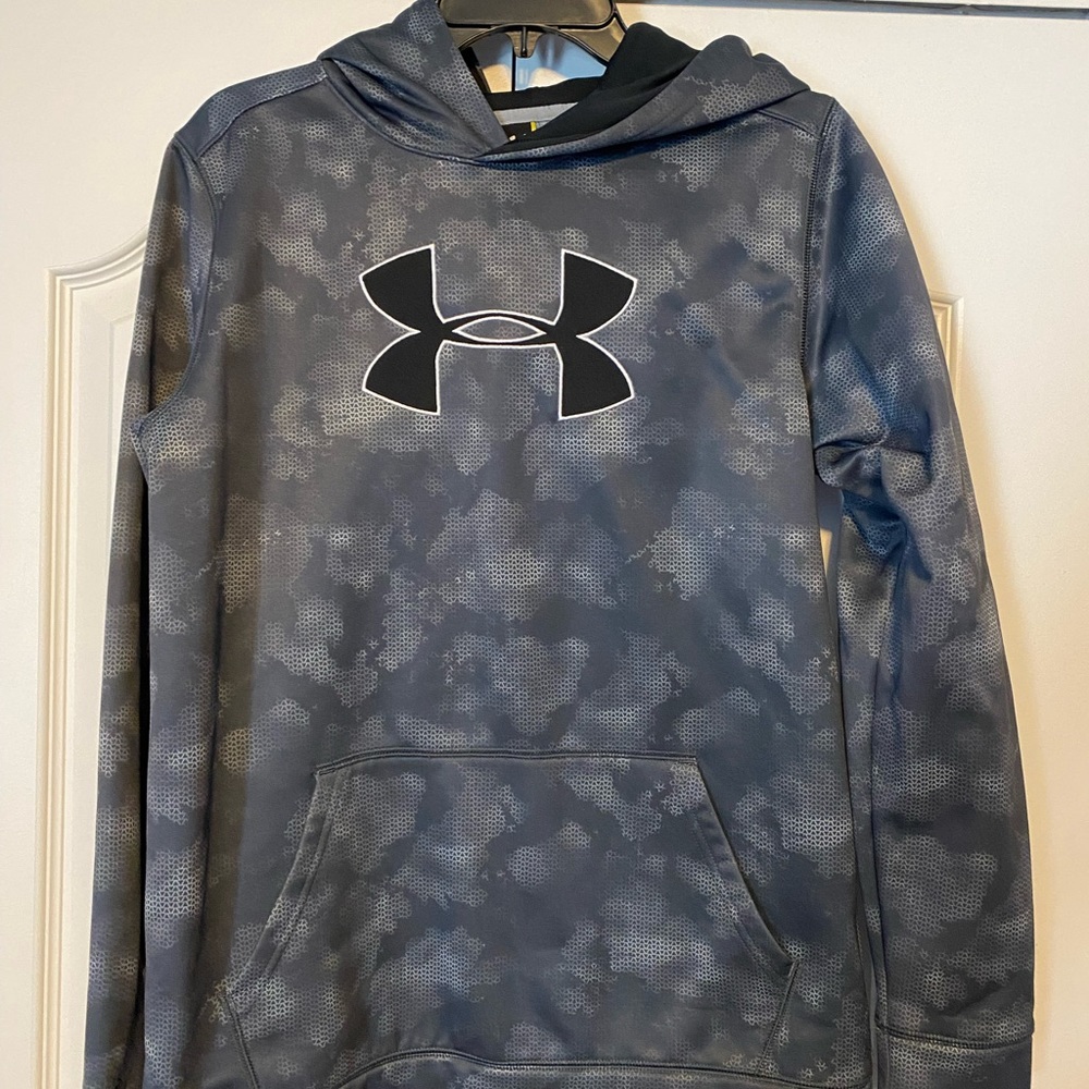 Boys XL Under Armour Black and Gray Hoodie